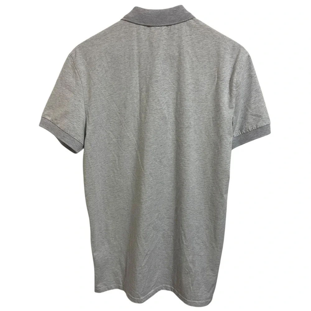 Blakely Men's Performance Light Grey Heather Logo Golf Polo Preppy‎ Shirt Large